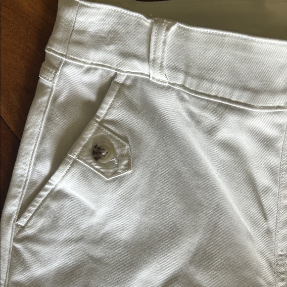 SPANX Stretch Twill Cropped Wide Leg White Pants -Size XS- NWT - Picture 4 of 12